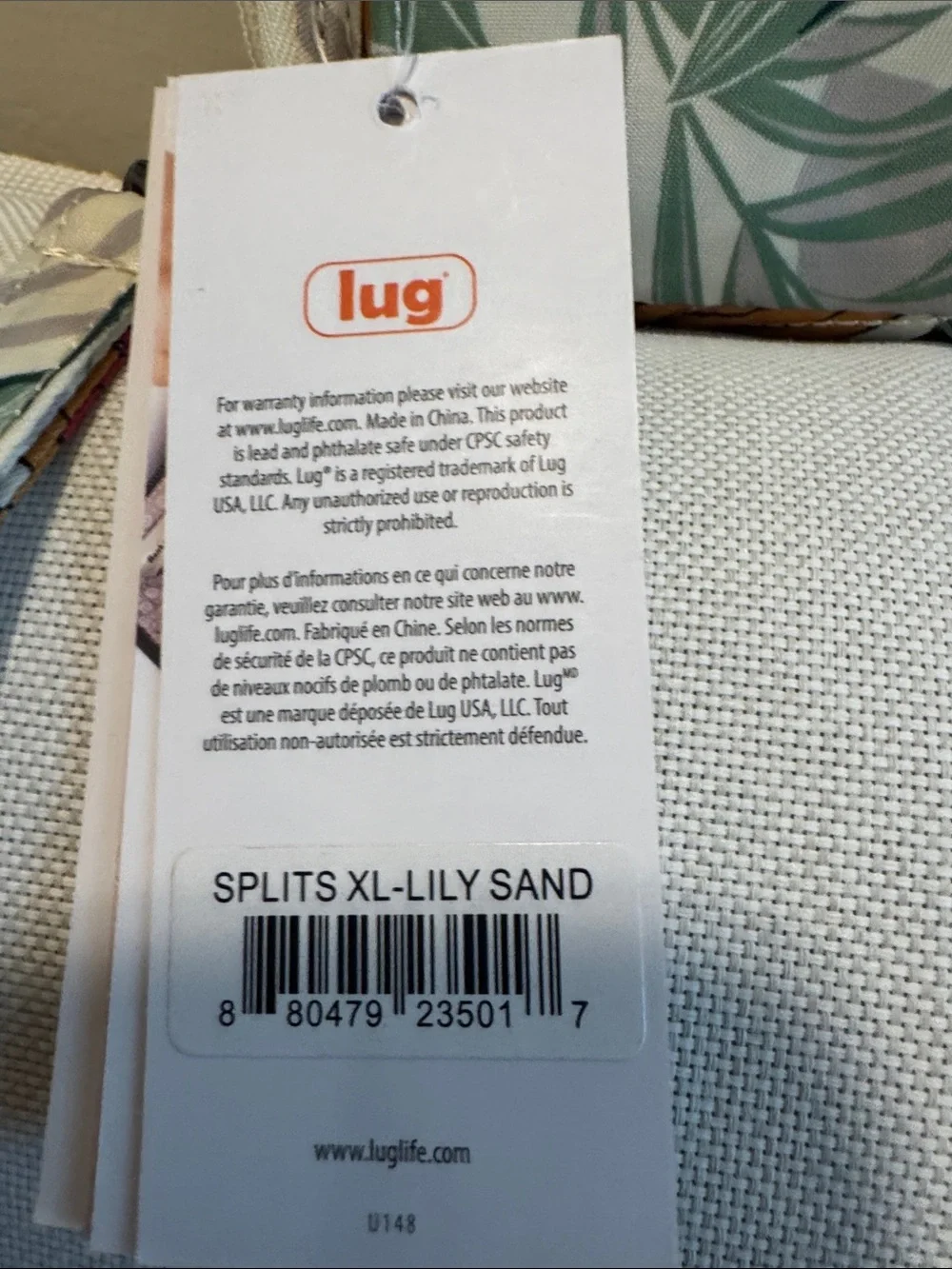 Rare LUG lily sand  Splits XL Wallet w/detachable Wristlet